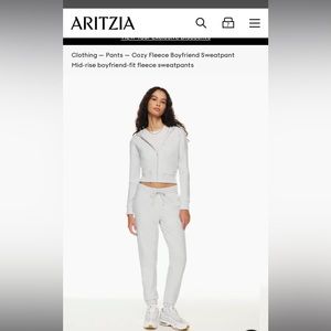 Aritzia Cozy Fleece Boyfriend Sweatpant